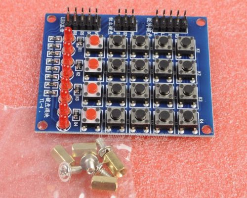 4x5 matrix keyboard buttons with water lights for arduino avr pic for sale