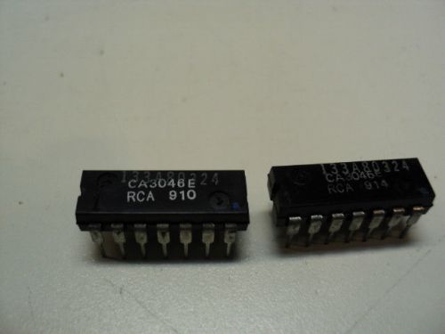 RCA CA3046E 14 PIN DIP IC YOU GET 2 PIECES - USA SELLER - VERY FAST SHIPPING
