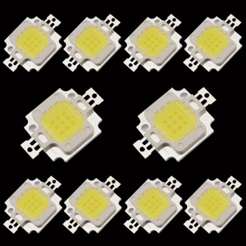 10PCS 10w Brightest LED Chip Energy Saving Chip Bulbs Lights Cool White Lamps