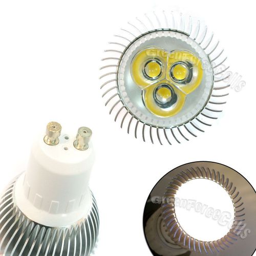 10 x gu10 high power bulb 3x1w 3w  3 led warm white 85~265v spot clear lens lamp for sale