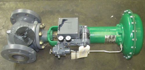 FISHER 667 SIZE 45 ACTUATOR VALVE W/ 582I 4&#034; AIR PNEUMATIC VALVE POSITIONER NEW