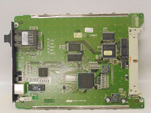 ALSTOM ZN0012-004 ETHERNET CARD PCB W/ AGILENT HFBR5103 (R10-4-59)