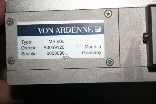 VON ARDENNE MS 600