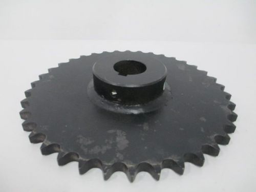 New tsubaki 60b38 f1 7/16 38 tooth single row 7/16in bore chain sprocket d256108 for sale