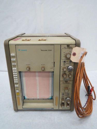 Gould recorder 2007 2200 00 oscillographic chart data recorder b278043 for sale