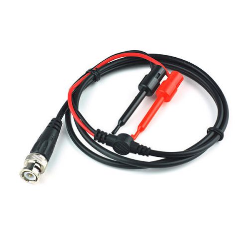 3 set bnc male q9 plug to dual test hook probe cable leads for oscilloscope 3ft for sale