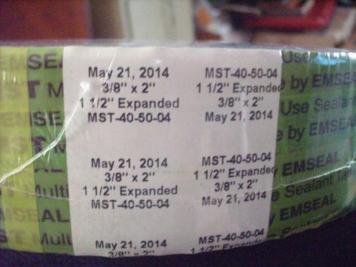 2 Rolls MST Emseal 40-50-04  3/8&#034; x 2&#034; &#039; Expanded to 1 1/2 &#039; Multi use Tape