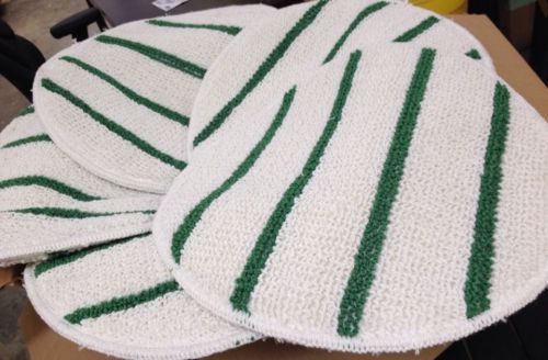 Case Of 5 Rubbermaid Spin Klean 19&#034; Bonnets Scrub Strip Carpet Brand New
