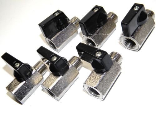 Carpet Cleaning 1/4&#034; Ball Shut Off Valves for Wands Hoses (Set of 6)