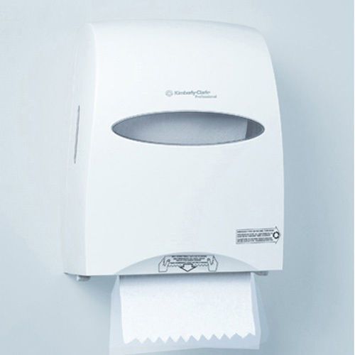 Kimberly-Clark Hard Roll Paper Towel Dispenser, Holds 8&#034; Rolls, Pearl White
