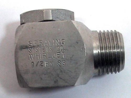 Spraying systems whirljet spray nozzle 1/2bx40 ss stainless steel 40 ss nos for sale