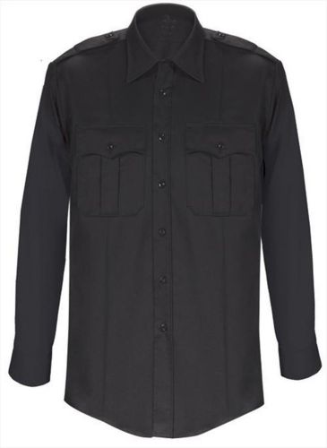 Elbeco  paragon plus black uniform shirt long sleeve size 16 (33) *free ship* for sale