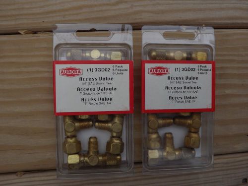 Jb industries access valve brass fittings 1/4&#034; two boxes 12 total quantity for sale