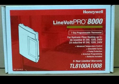 Honeywell tl8100a1008 linevoltpro 8000 7-day programmable thermostat nib for sale