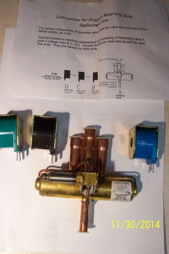 Dunan 4-way rev. valve, dsf-9 r22 25018305 ca24c0125, 5/16odf x 1/2&#034;odf, hvac for sale