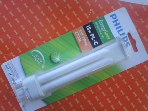 Philips 18w PL-C Energy Saving CRI Light Bulb. Soft White. 2700K 6&#034; length