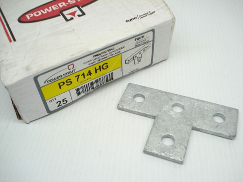 BOX OF 25 POWER-STRUT PS 714 HG TEE PLATE