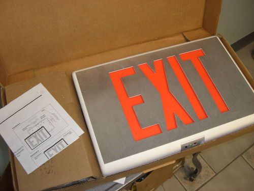 Dynaray model 94w15-n : emergency exit sign : wall or canopy mount for sale