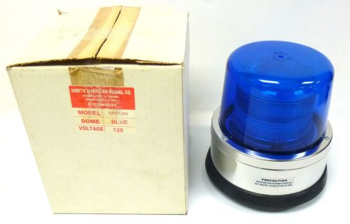 North american signal dfs1250 blue 120volt strobe light *new* for sale