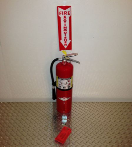 10lb abc fire extinguisher with new certification tag refillable scratched for sale