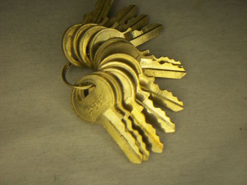 10pc lot of A389 Master Lock Padlock Keys - REO Foreclosure Realitor Locksmith