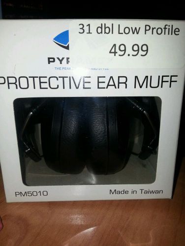 Pyramex electronic protective ear muff 31 dbl low profile padded headband#pm5010 for sale
