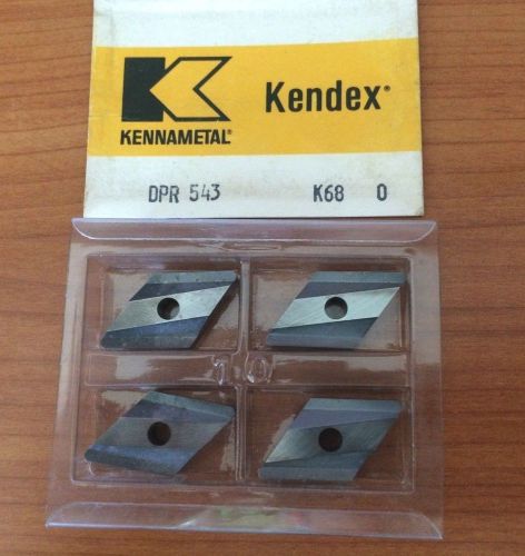 KENNAMETAL KENDEX DPR 543 K68 Lathe Carbide Indexable Inserts 4 Pcs Grooving New