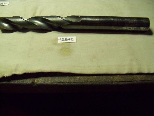 (#4284c) resharpened machinist 63/64 straight shank taper length style drill for sale