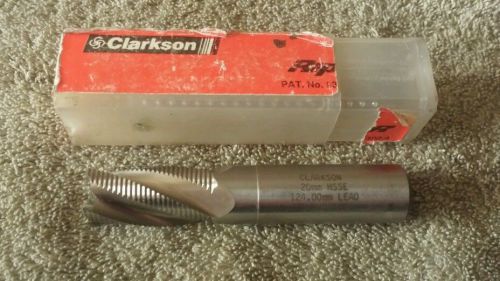 Clarkson 20mm 4 FL HSS F.Pitch Rougher - unused w/ Neck Clearance in back