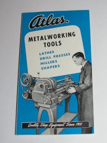 ~Vintage ATLAS Metalwork LATHES Drill PRESSES Millers SHAPERS Price AD Kalamazoo