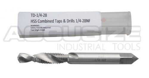 1/4&#039;&#039; - 28 UNF HSS Combined Tap &amp; Drill, #TD-1/4-28