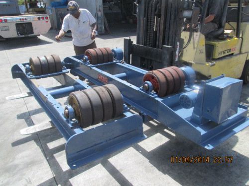 WEBB MODEL T30-16 POWER PORTABLE TURNING ROLLS WITH IDLER 15,000 LBS.