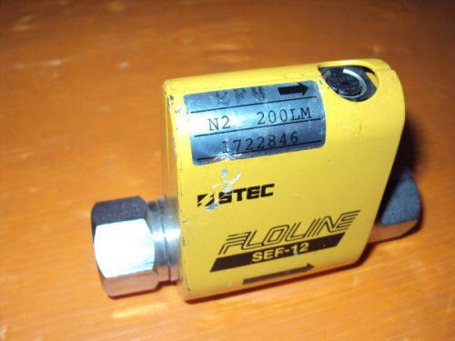 Stec inc mass flow controller floline sef-12 n2 200lm for sale