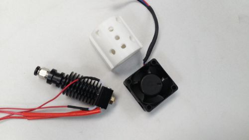 Black metal hot end+cooling system kit for mini kossel reprap rostock deltabot for sale