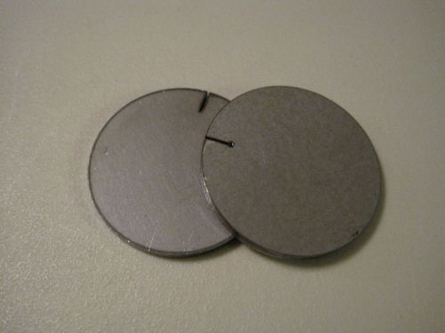 Lot of 10, 1/8&#034; Steel Plates, Disc Shaped, 1-5/8&#039;&#039; Diameter, .125&#034;,Circle, 11 ga