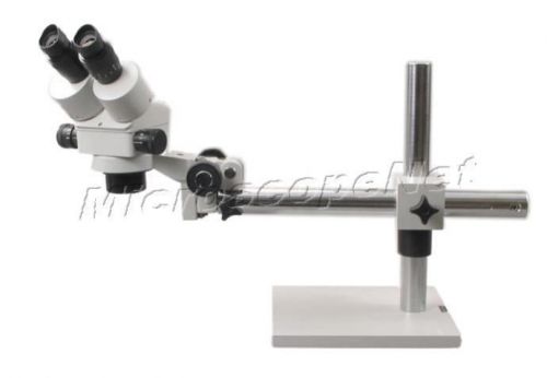 New 7x-45x binocular stereo zoom microscope +boom stand for sale
