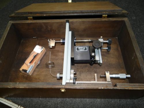 Ernest F. Fullam Single Probe Micromanipulator in Wooden Box