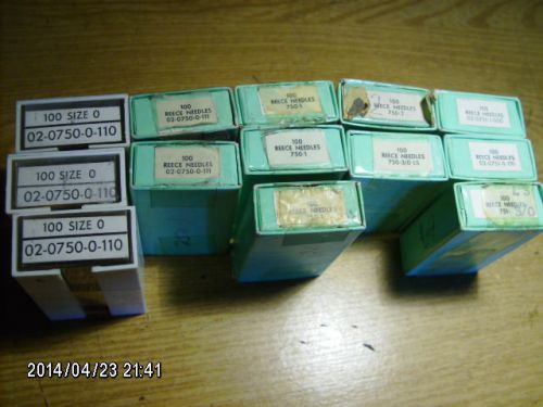 1263 pc lot of reece 0750 &amp; 0751 sewing machine needles for sale