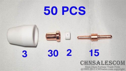 50 PCS PT-31 Plasma Cutter Consumabes  Extended TIP Electrode For Cut-40