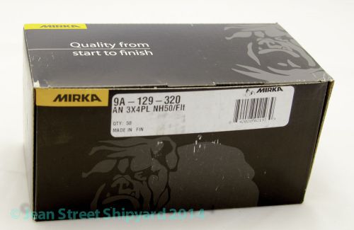 MIRKA ABRANET 9A-129-320 320G DUST FREE 3X4 SANDING SHEETS WOODWORK AUTOMOTIVE
