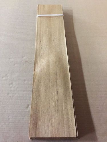 Wood veneer teak 6x28 22 pieces total raw veneer &#034;exotic&#034; te1 1-8-15 for sale