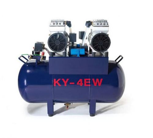 One driving four 60l noiseless oilless dental air compressor dhl/fedex shipping for sale