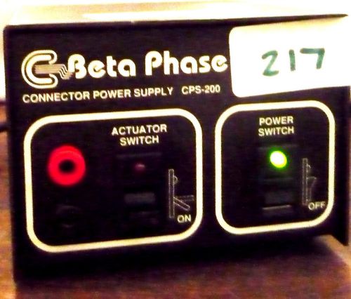 BETA PHASE- MODEL # CPS 200 - CONNECTOR POWER SUPPLY (ITEM # 217/)