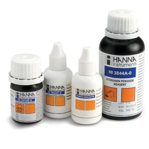 Hanna instruments hi3844-100 hydrogen peroxide reagent set, 100 tests for sale