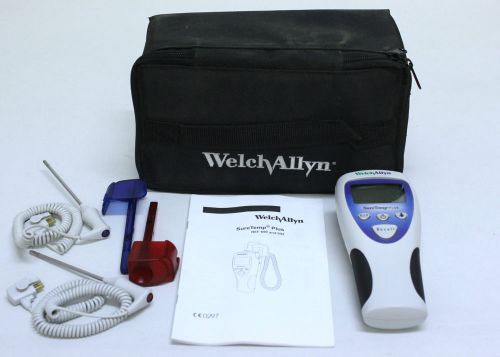 WELCH ALLYN SureTemp Plus 692 Mountable Electronic Thermometer + 2 Probes &amp; Case