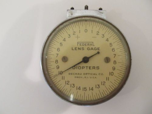 Vintage Lens Base Curve Measurement Lens Clock #A