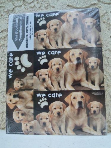 150 Greg Cuddiford Laser Labrador Veterinarian Recall Cards &#034;We Care&#034; NEW