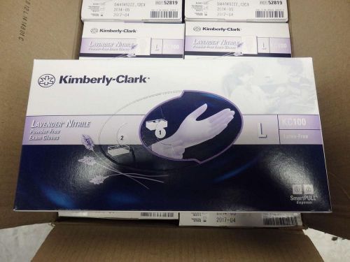 Kimberly Clark 52819 KC100 Large Nitrile Exam Gloves, Lavender