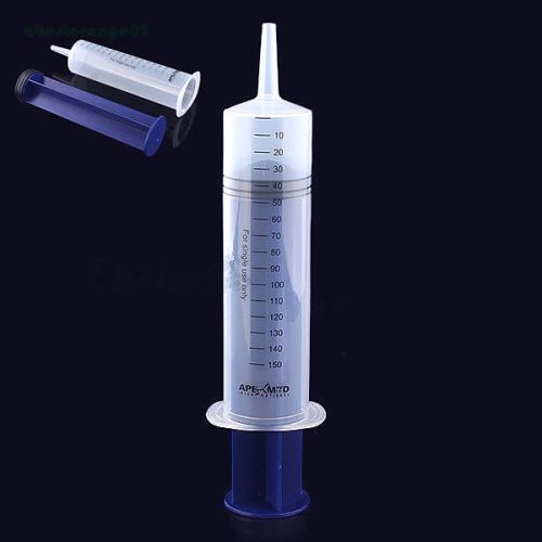 150ml Plastic Reusable Syringe for Nutrient Measurement + Tube