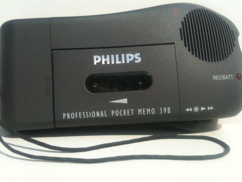 Philips 398 Pocket Memo Dictaphone Dictation Machine Voice Recorder